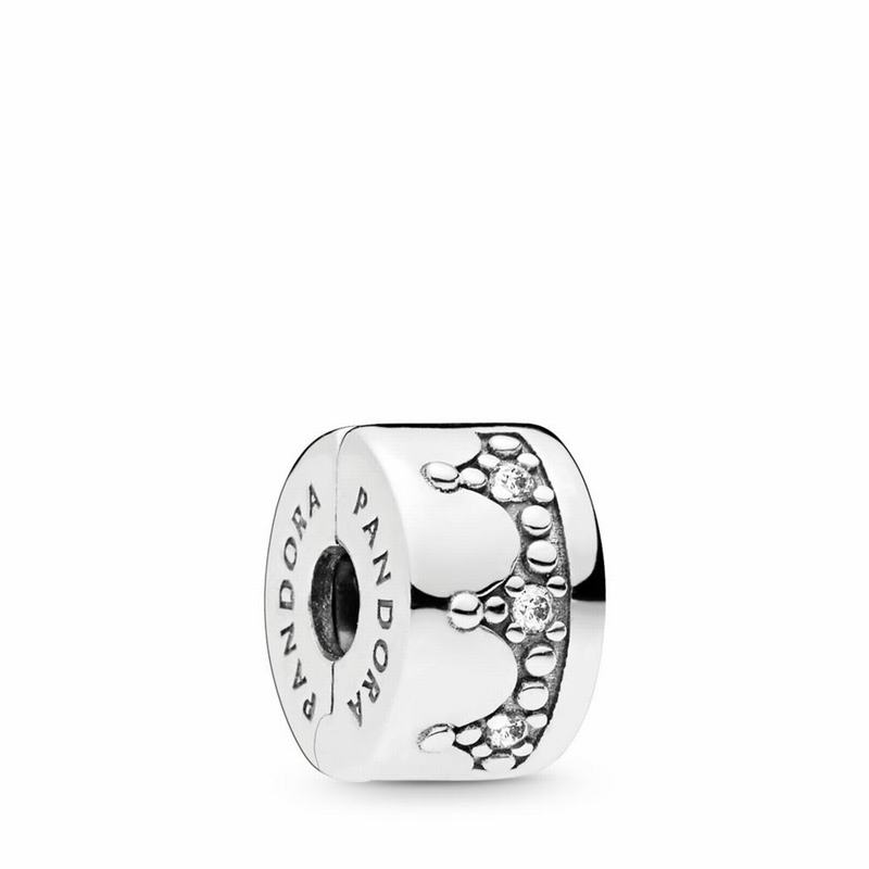 Pandora Australia Dazzling Crown Clip - Sterling Silver | SNQRZO248